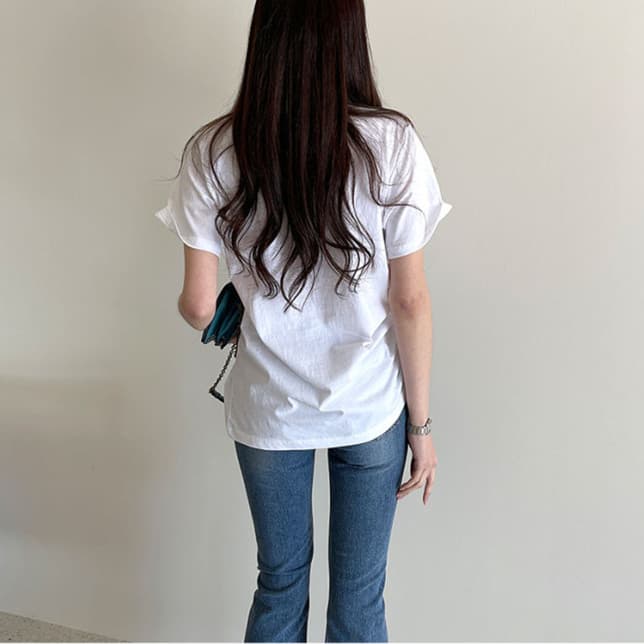 白Tシャツ 夏新作 レディース 白 半袖 丸首 シンプル 着回し トップス