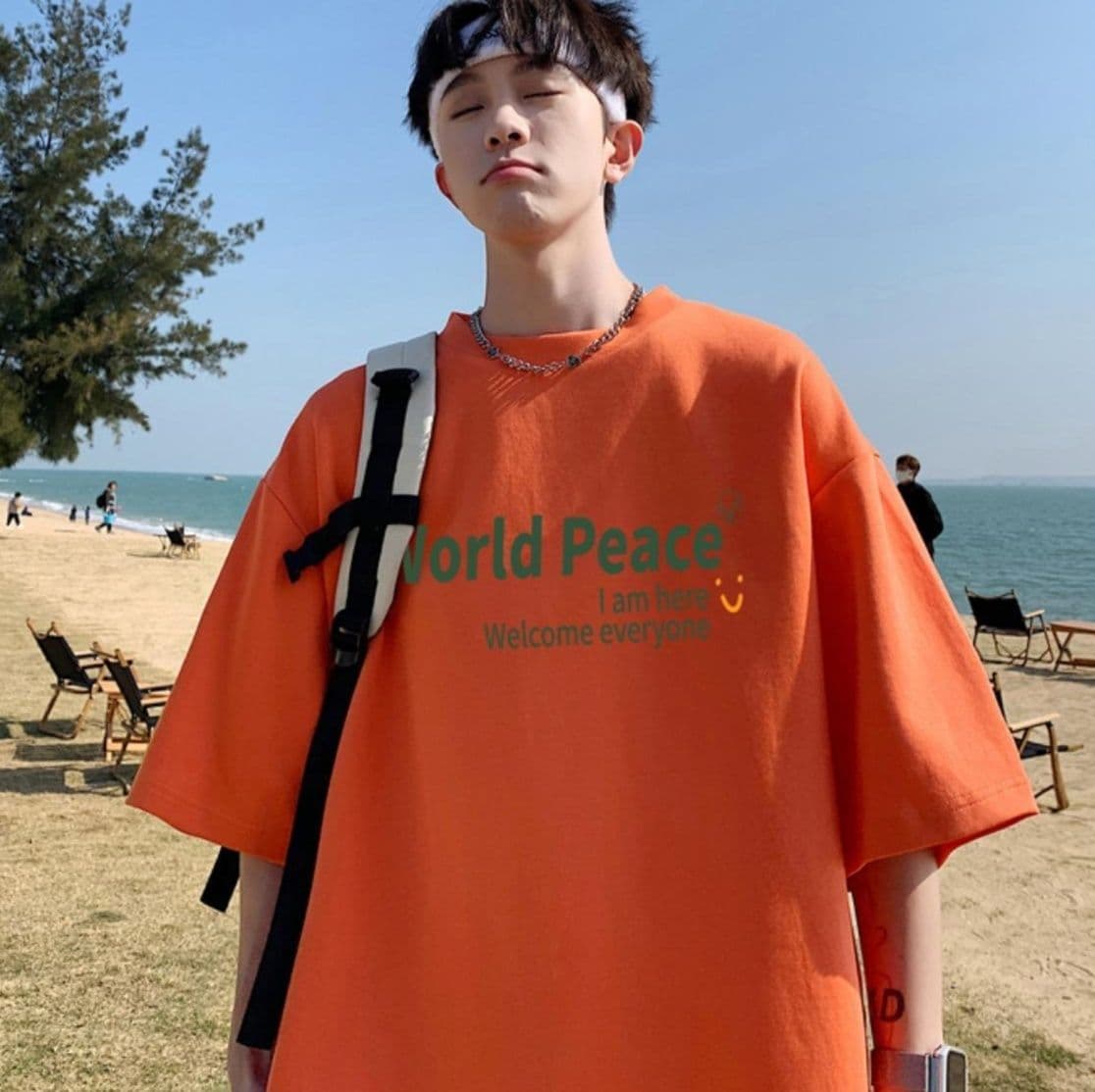 白Tシャツ メンズ メッセージプリント半袖
