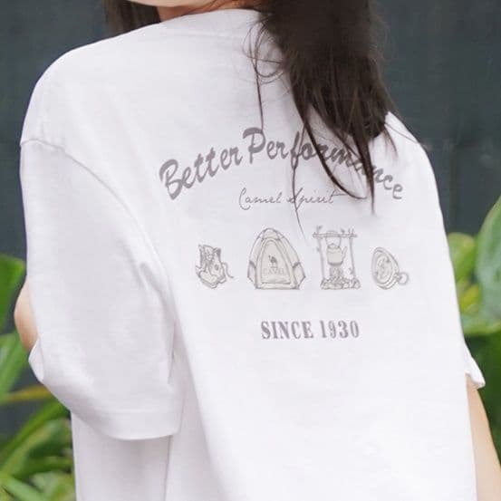 白Tシャツ レディース レトロ刺繍