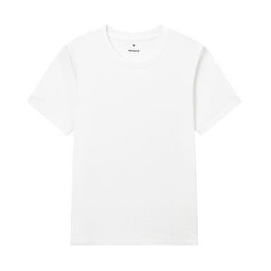 白Tシャツ すっきり丸首ベーシックカットソー