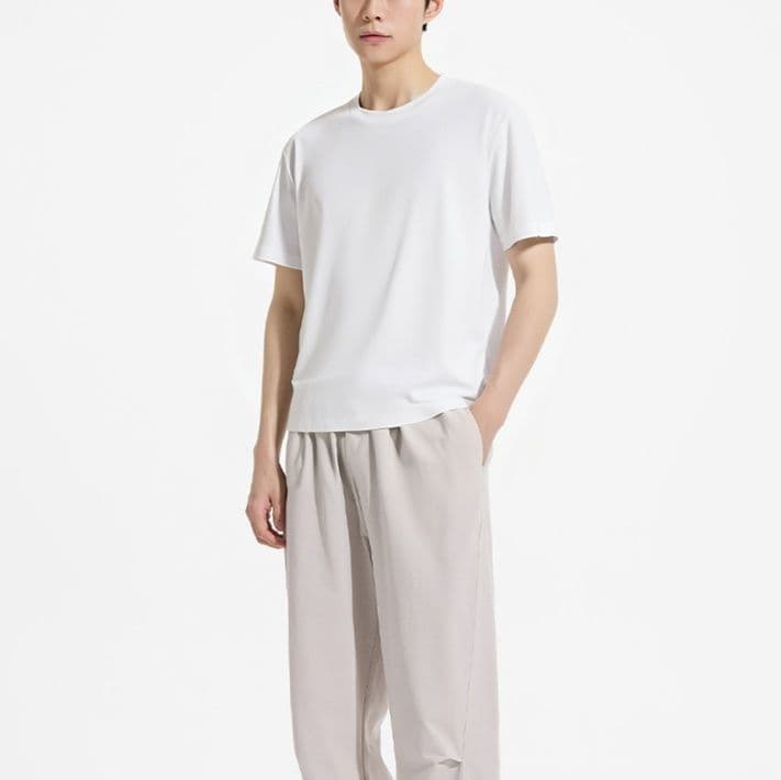 白Tシャツ ベーシック クルーネック 半袖 無地Tシャツ