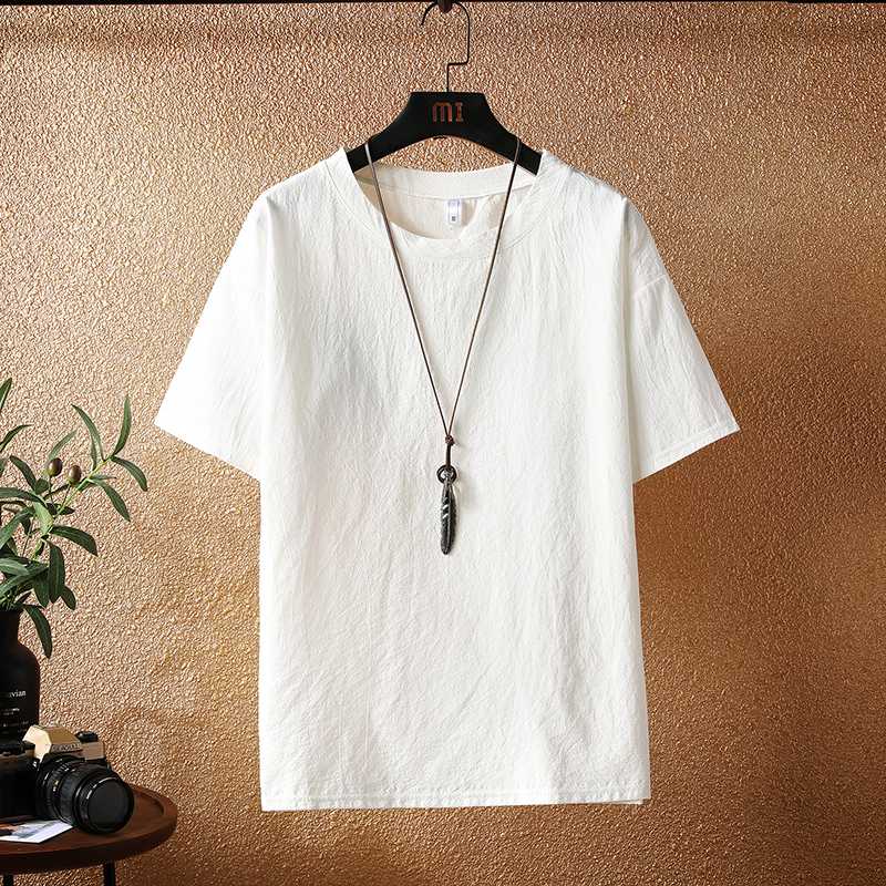 白Tシャツ 自然素材ベーシック半袖