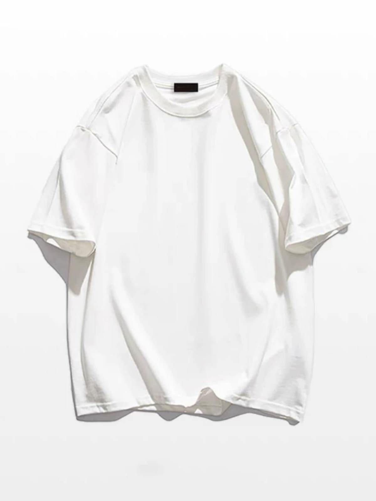 白Tシャツ ゆったりシルエット 上質コットン半袖