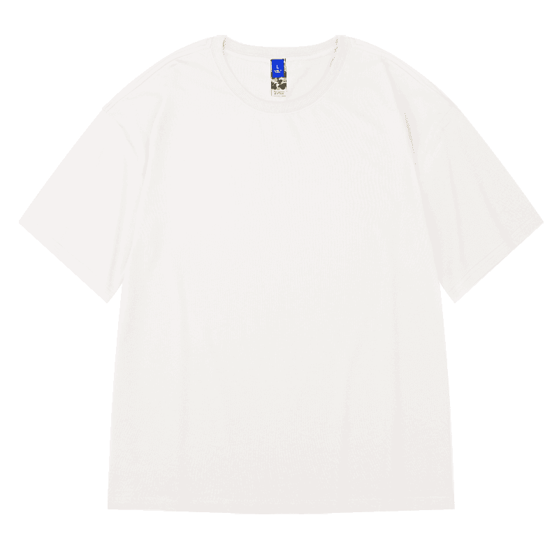 白Tシャツ ゆったりシルエット半袖カットソー