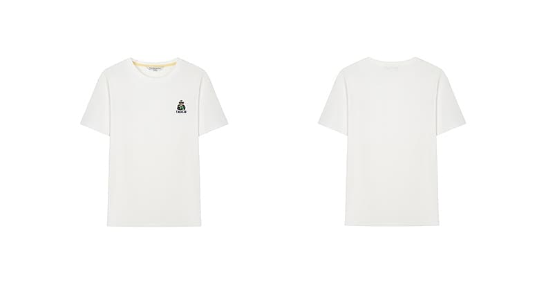 白Tシャツ レディース 胸元ワンポイント