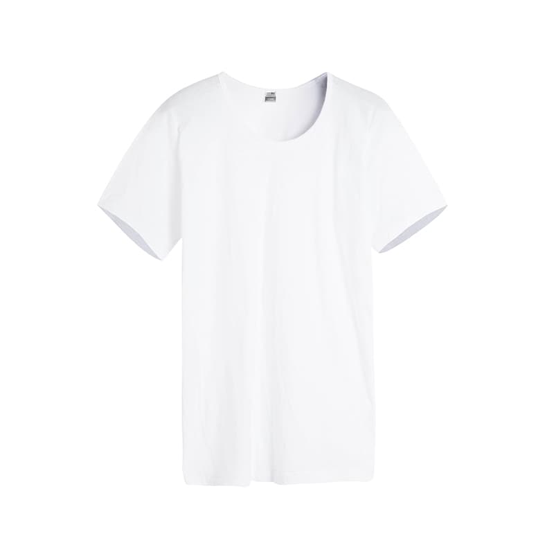 白Tシャツ すっきり丸首 上質コットン半袖