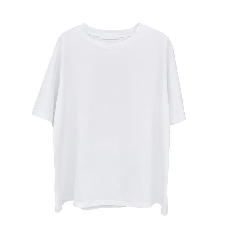 白Tシャツ レディース すっきりシルエットゆったり半袖