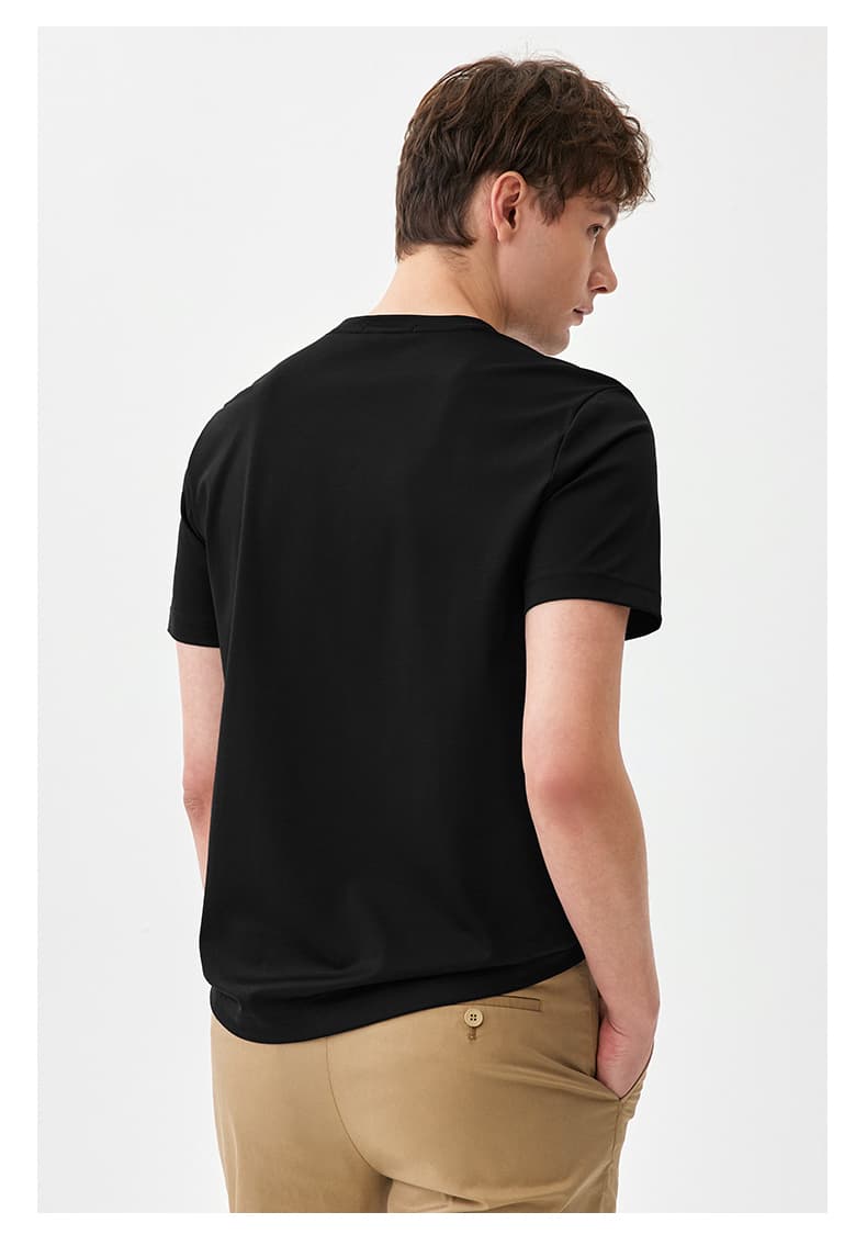 白Tシャツ メンズ シンプル清潔感丸首半袖シャツ