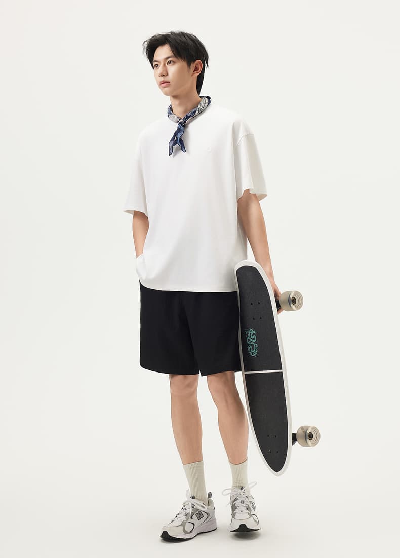 白Tシャツ 涼感ゆったり半袖シンプル