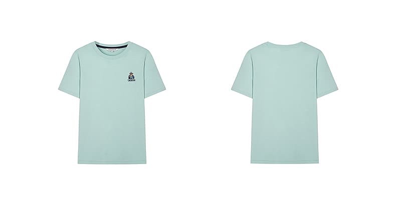 白Tシャツ レディース 胸元ワンポイント