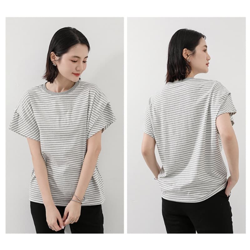 白Tシャツ 半袖Tシャツ レディース 春夏 丸首 無地 シンプル きれいめ カットソー