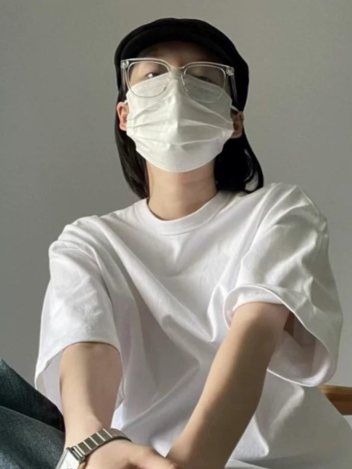 白Tシャツ ゆったりシルエット 上質コットン半袖