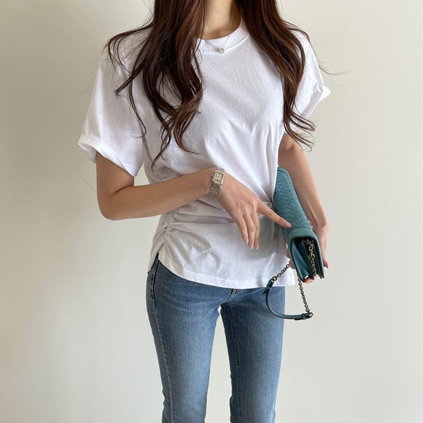 白Tシャツ 夏新作 レディース 白 半袖 丸首 シンプル 着回し トップス