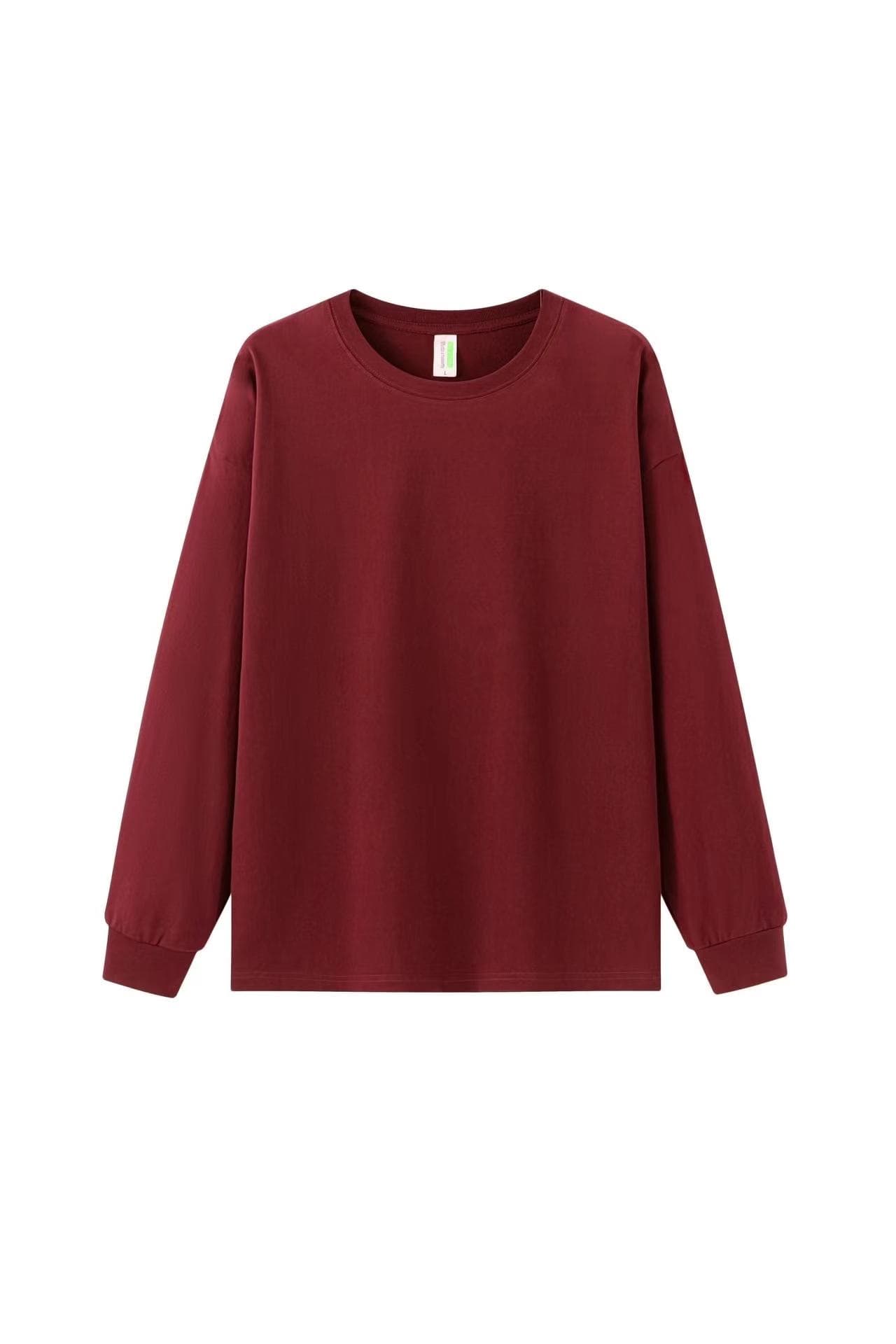 白Tシャツ メンズ ゆったり肩落ち長袖カットソー