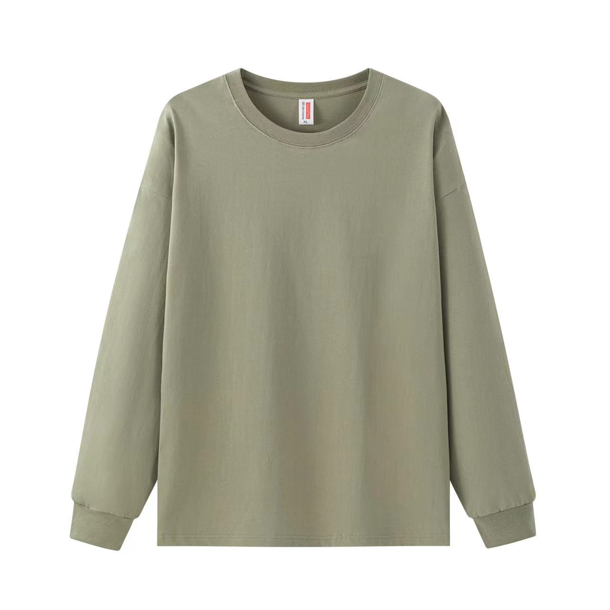 白Tシャツ メンズ ゆったり肩落ち長袖カットソー