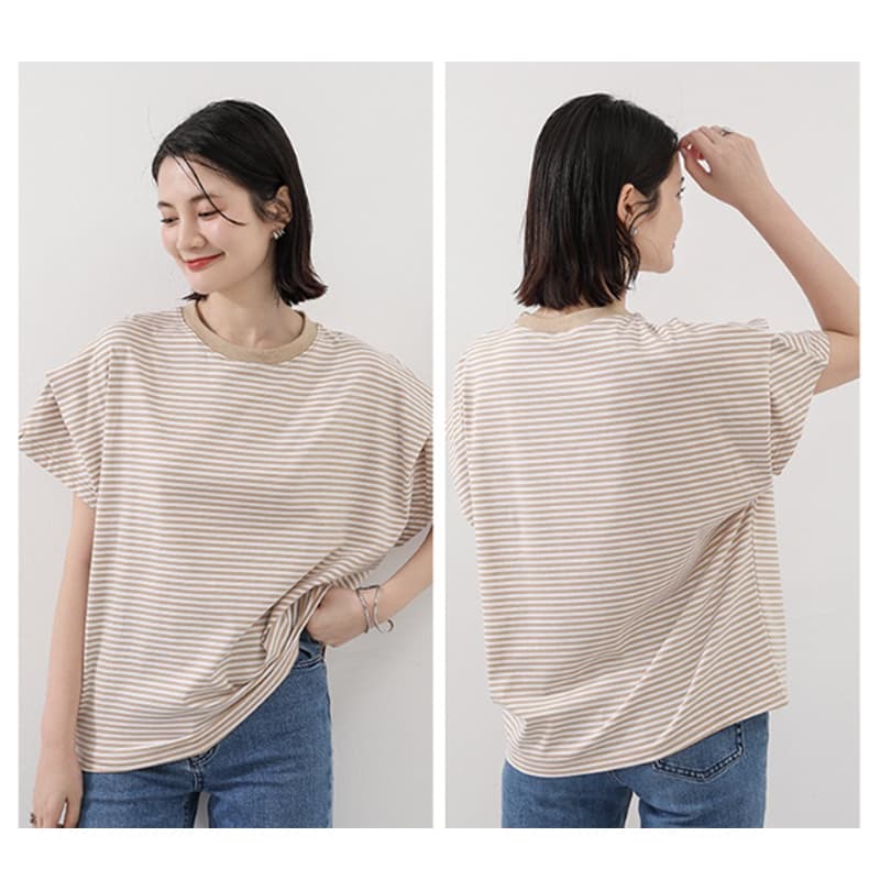 白Tシャツ 半袖Tシャツ レディース 春夏 丸首 無地 シンプル きれいめ カットソー