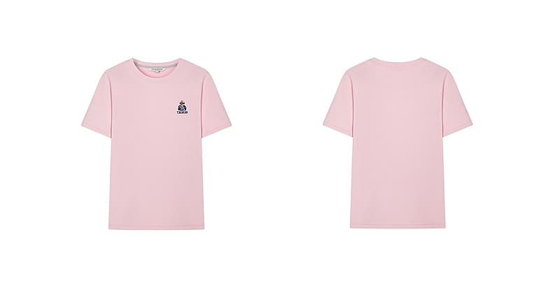 白Tシャツ レディース 胸元ワンポイント