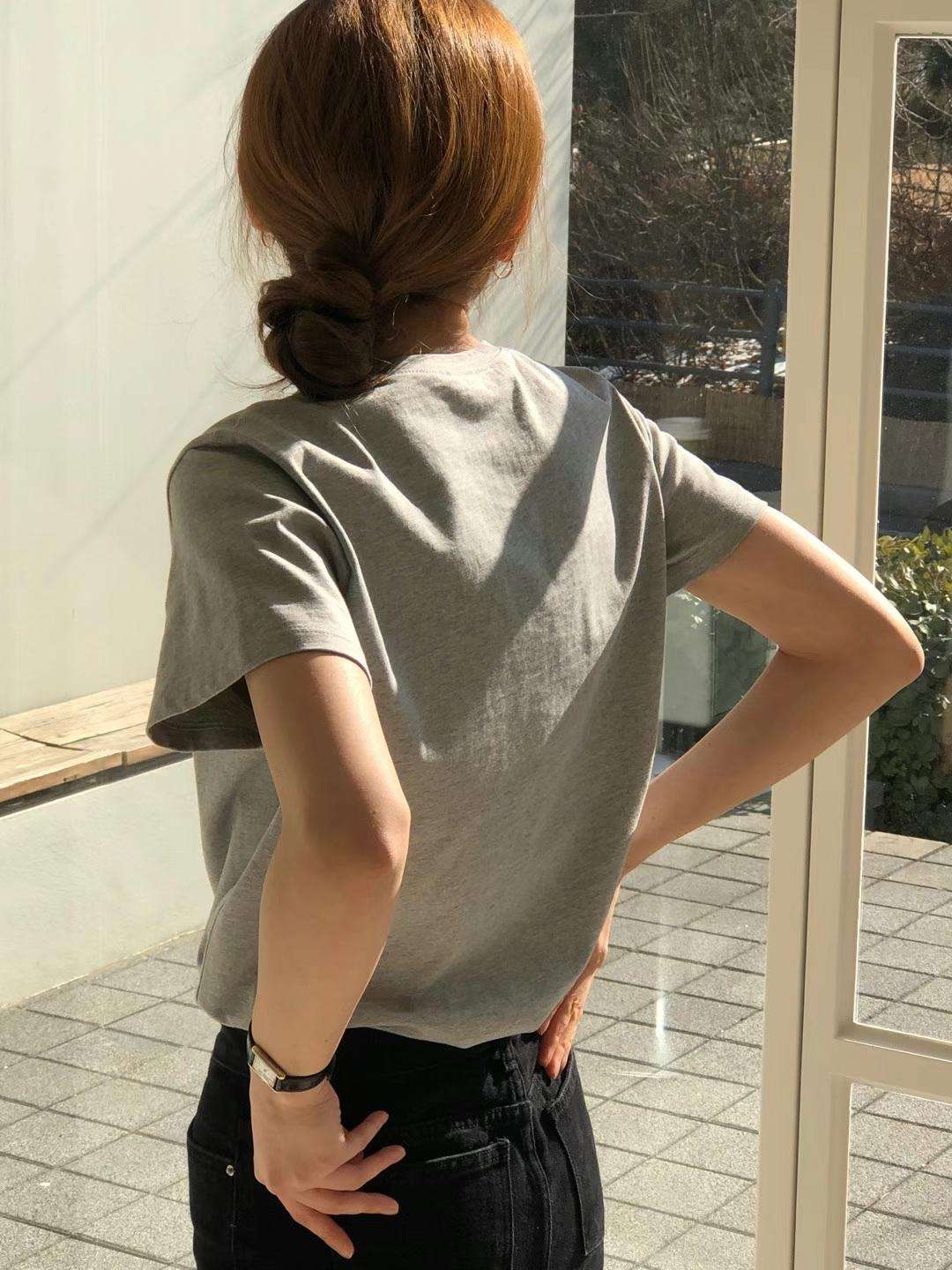 上質無地クルーネック白Tシャツ ベーシック定番
