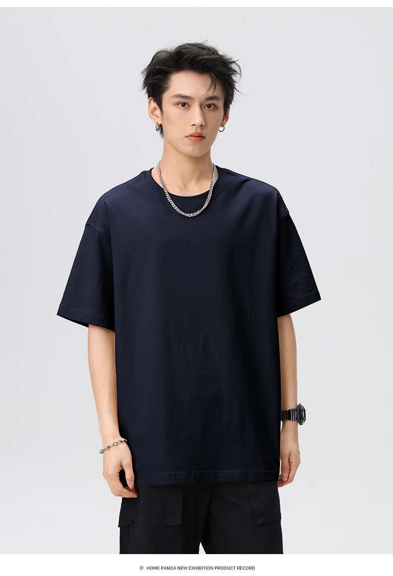 白Tシャツ 無地クルーネック半袖シャツ ベーシック白色
