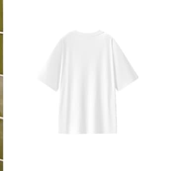 白Tシャツ 爽やか夏空 無地白半袖シャツ シンプル定番