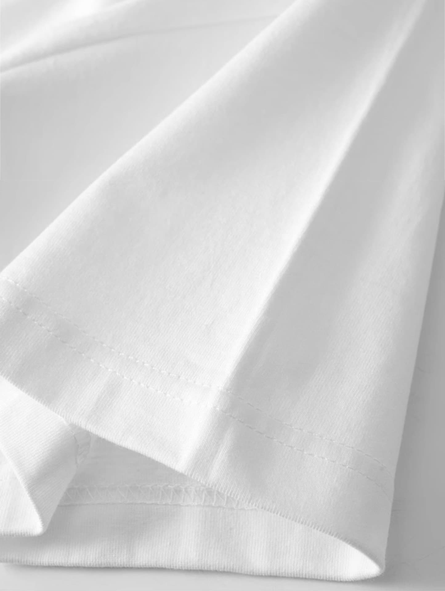 白Tシャツ 純白コットン半袖シャツ極上の着心地