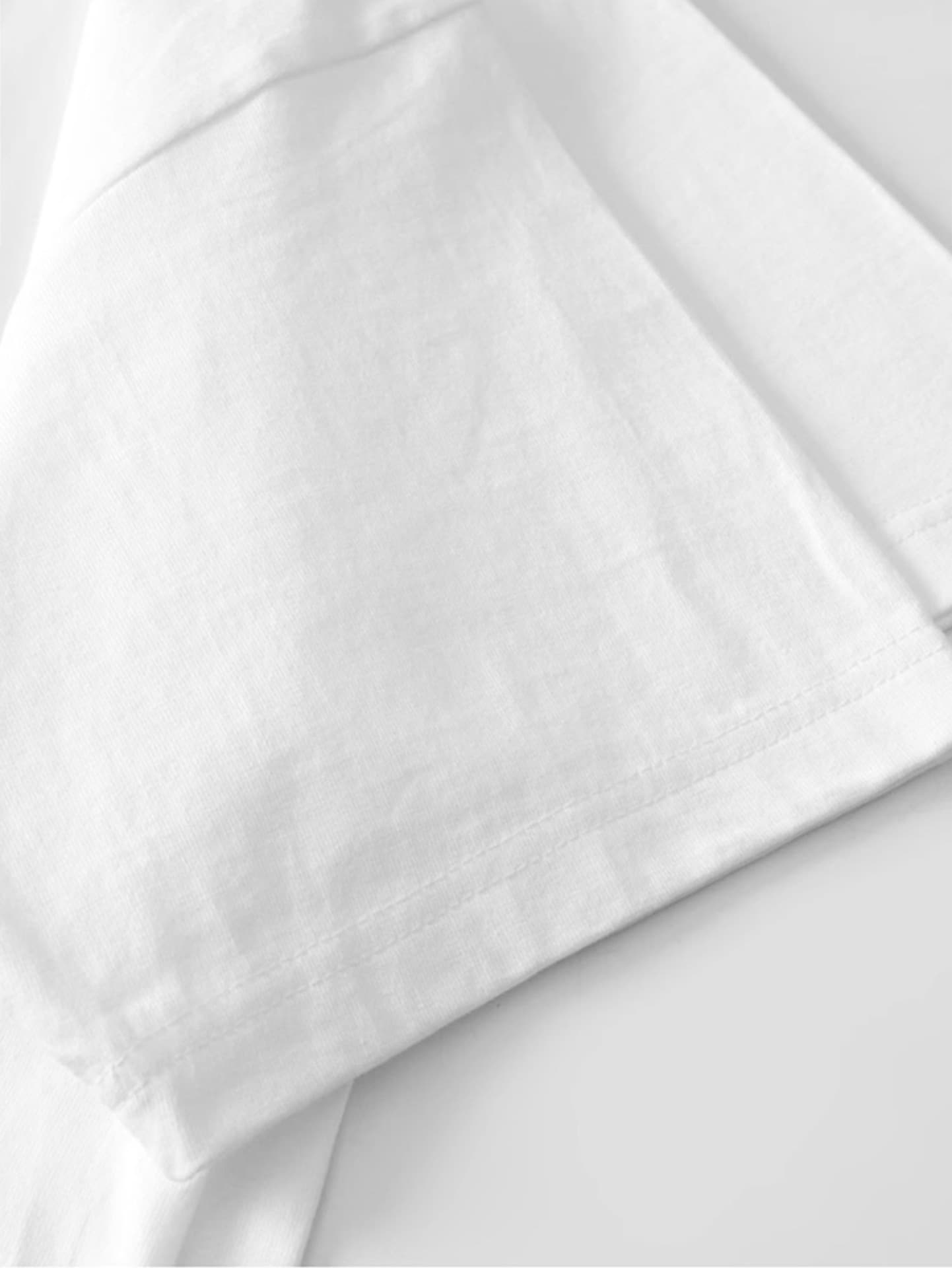 白Tシャツ 純白コットン半袖シャツ極上の着心地