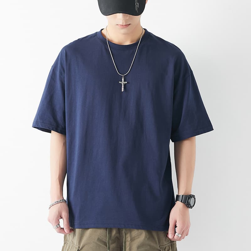 白Tシャツ メンズ やわらか素材の定番クルーネック