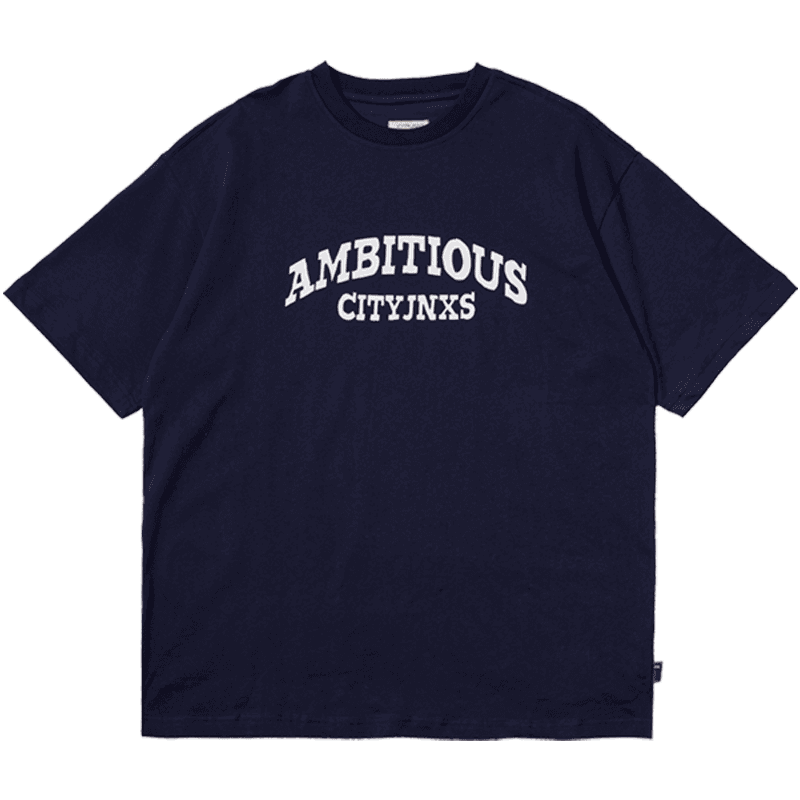 白Tシャツ メンズ ロゴ入りゆったり半袖