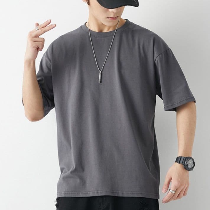 白Tシャツ メンズ やわらか素材の定番クルーネック