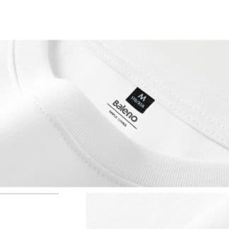 白Tシャツ 重砕純綿クルーネック半袖Tシャツ