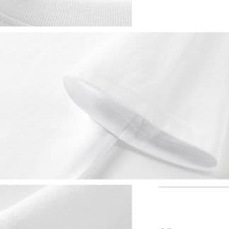 白Tシャツ 重砕純綿クルーネック半袖Tシャツ