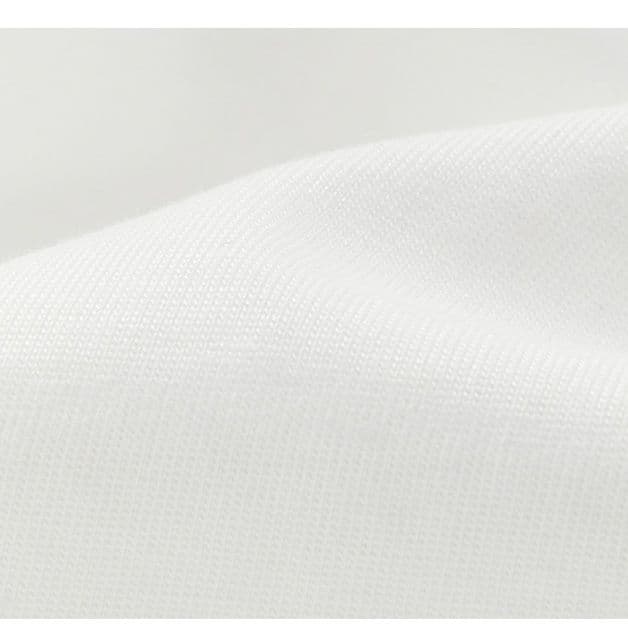 白Tシャツ 虹色ステッチ装飾クルーネック半袖