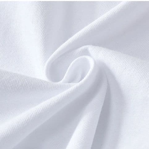 白Tシャツ シンプル綿素材ゆったりクルーネック半袖トップス