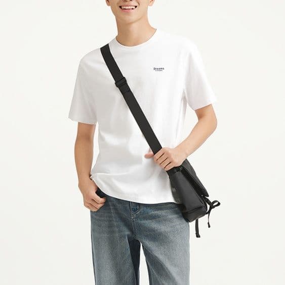 白Tシャツ シンプル半袖クルーネック無地Tシャツ