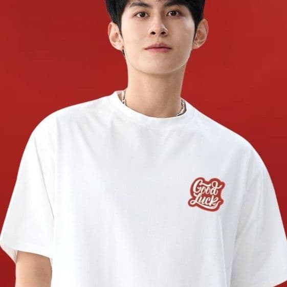 白Tシャツ 重砕純綿クルーネック半袖Tシャツ