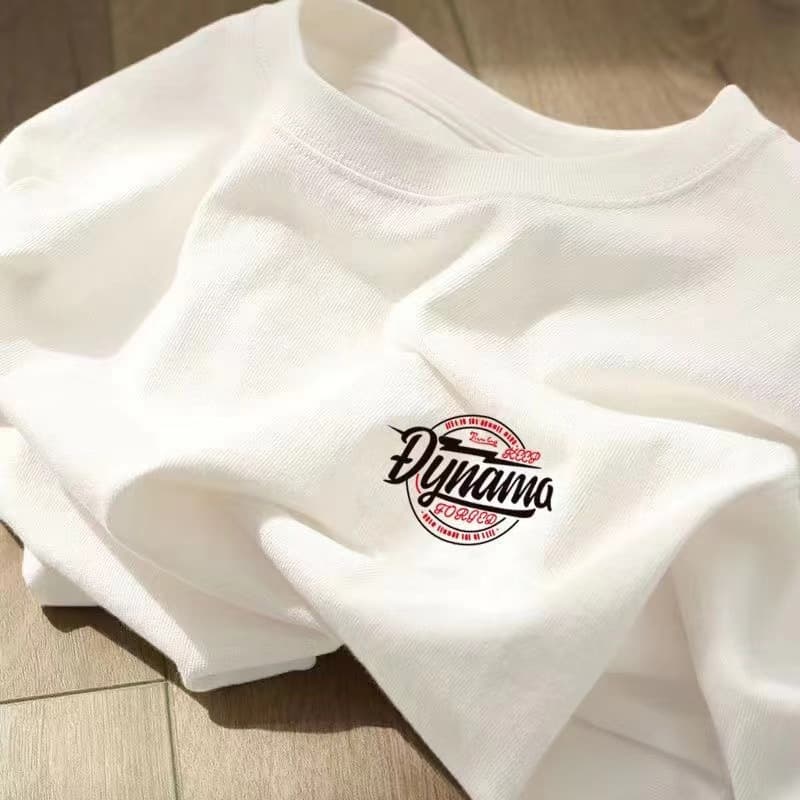 白Tシャツ メッセージワンポイント半袖シャツ
