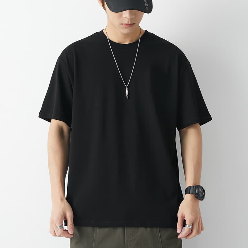 白Tシャツ メンズ やわらか素材の定番クルーネック