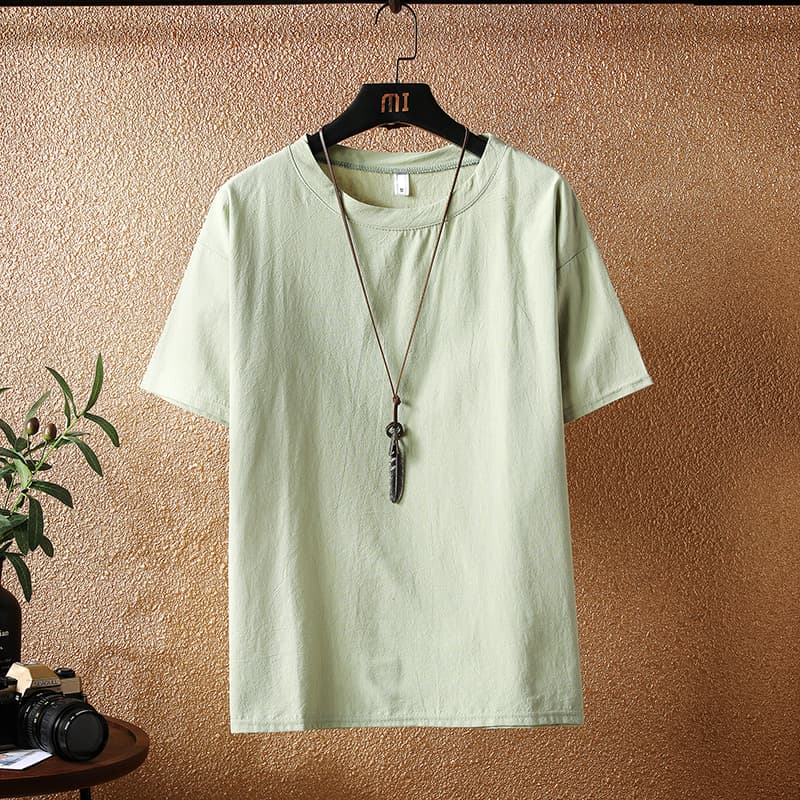 白Tシャツ 自然素材ベーシック半袖