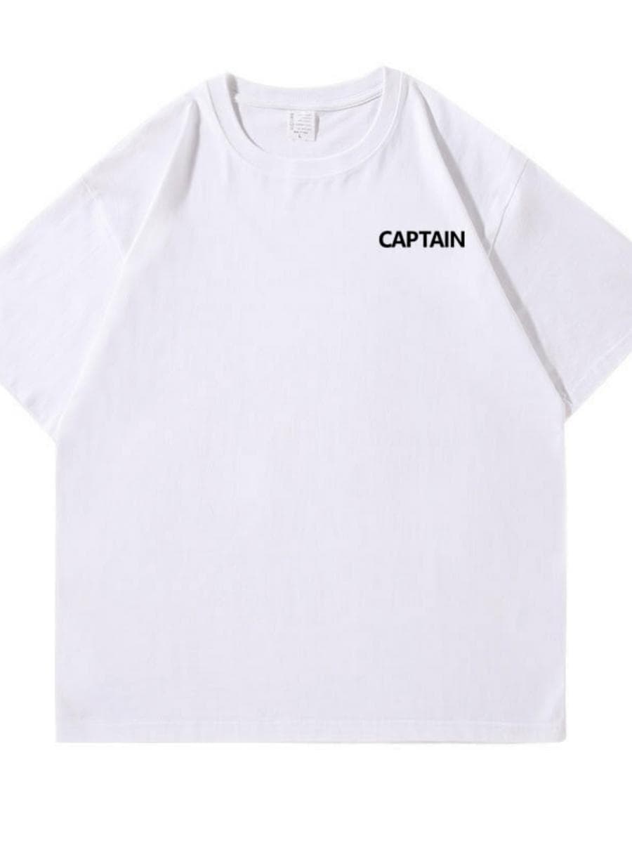 白Tシャツ レディース 胸元ロゴ入りクルーネック半袖