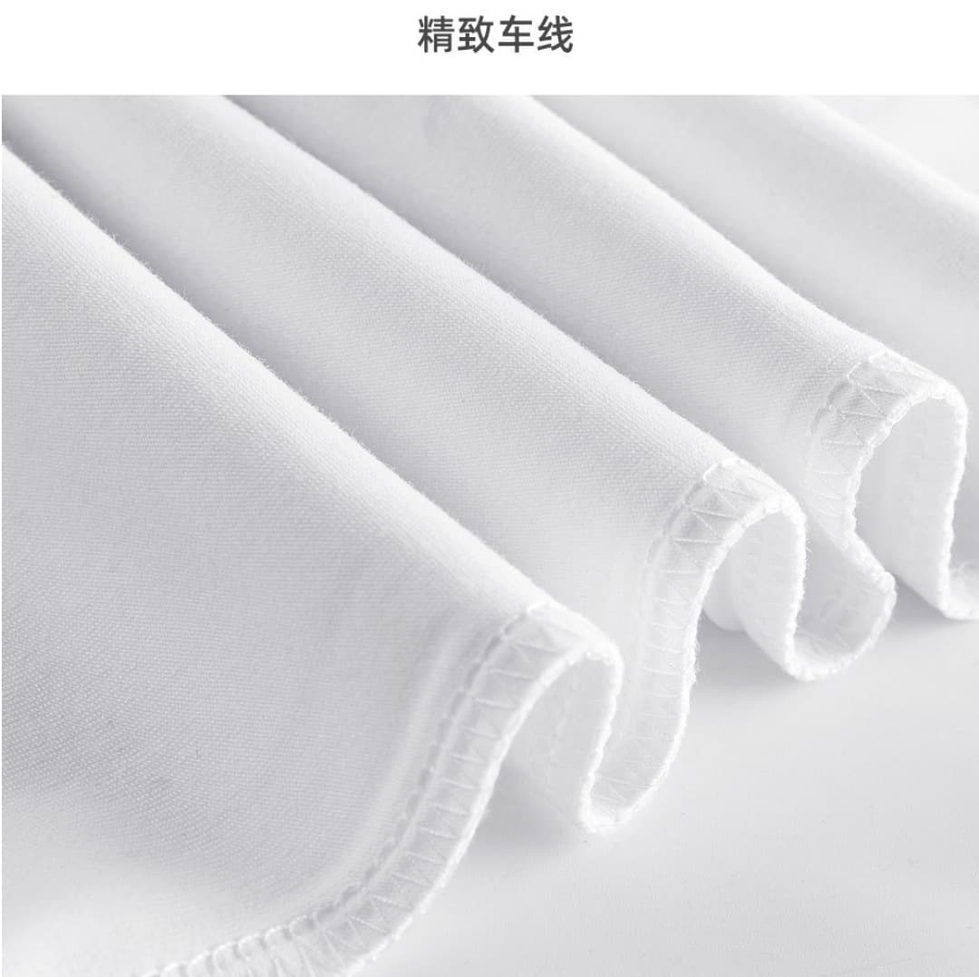 白Tシャツ 二本針縫製 上質綿素材クルーネック