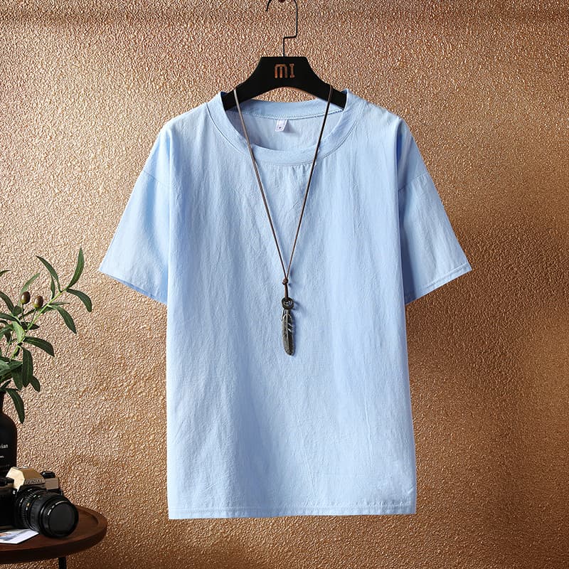 白Tシャツ 自然素材ベーシック半袖