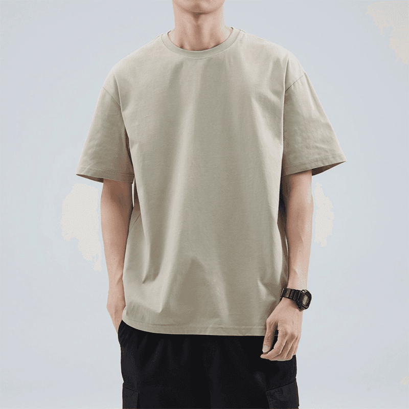 白Tシャツ メンズ すっきり着こなし 上質綿使用半袖