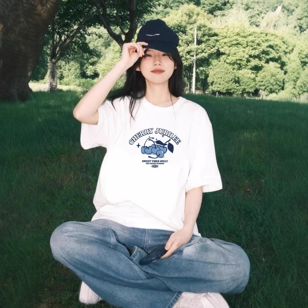 白Tシャツ レディース ゆったりレタープリント半袖Tシャツ