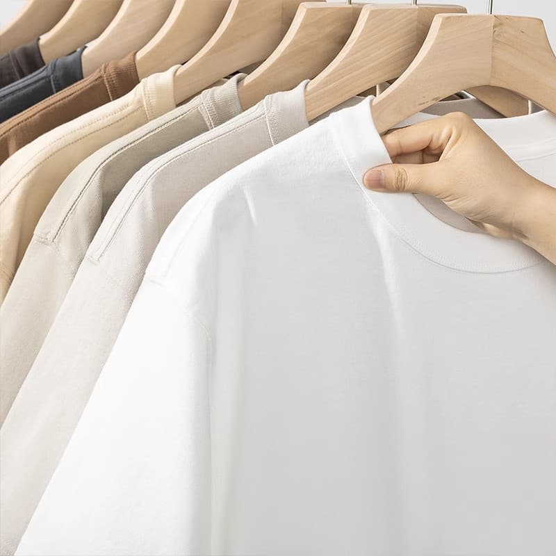 白Tシャツ 上質素材 丸首ベーシックシャツ
