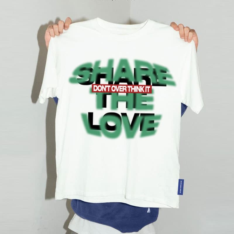 メンズ ストリート プリント半袖 オーバーサイズ 白Tシャツ 全2色