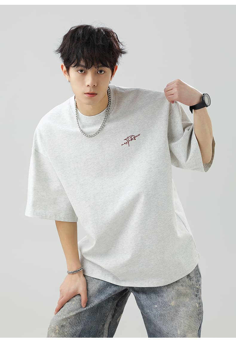 白Tシャツ メンズ 丸首 半袖 白色 男女兼用 春夏 新作