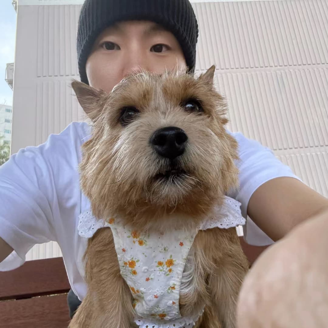白Tシャツ メンズ 愛犬と過ごす癒しの一枚