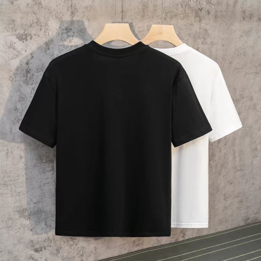 白Tシャツ メンズ メッセージ入り半袖