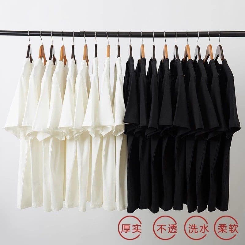 白Tシャツ シンプルオーバーサイズ七分袖