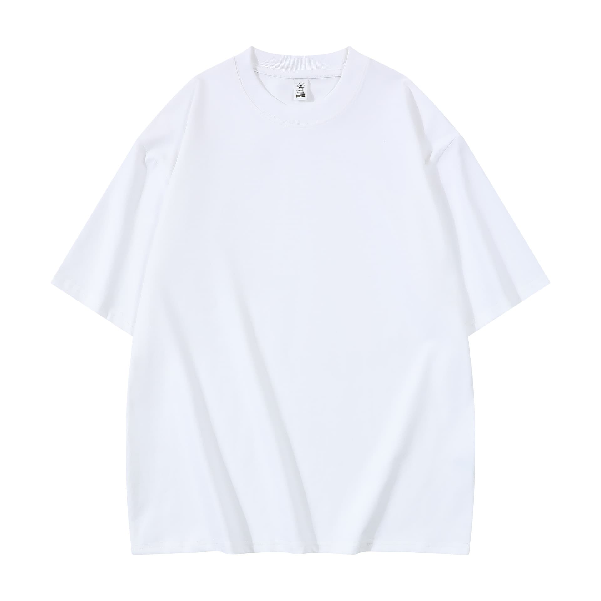 白Tシャツ すっきりシルエット 丸首半袖